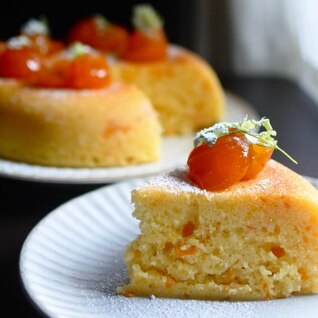 炊飯器で簡単☆金柑のシフォンケーキ